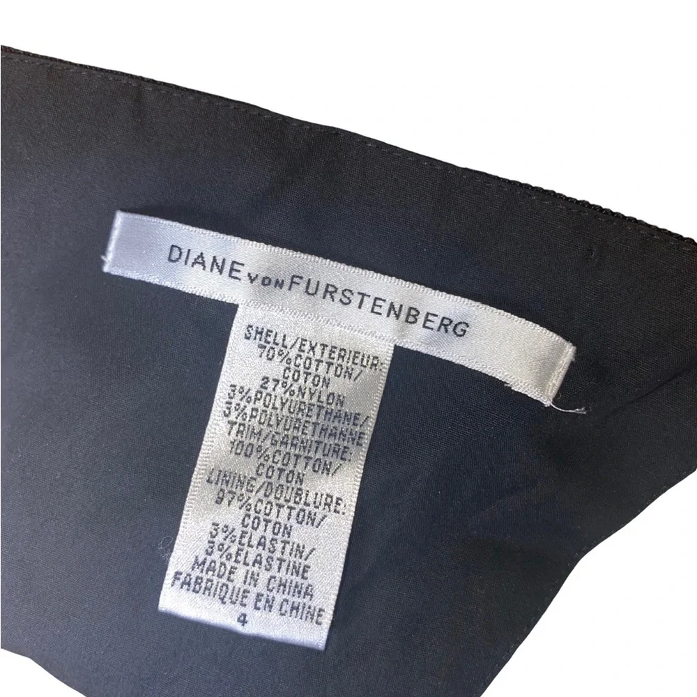 Diane Von Furstenberg Yellow and Black Mini Dress‎